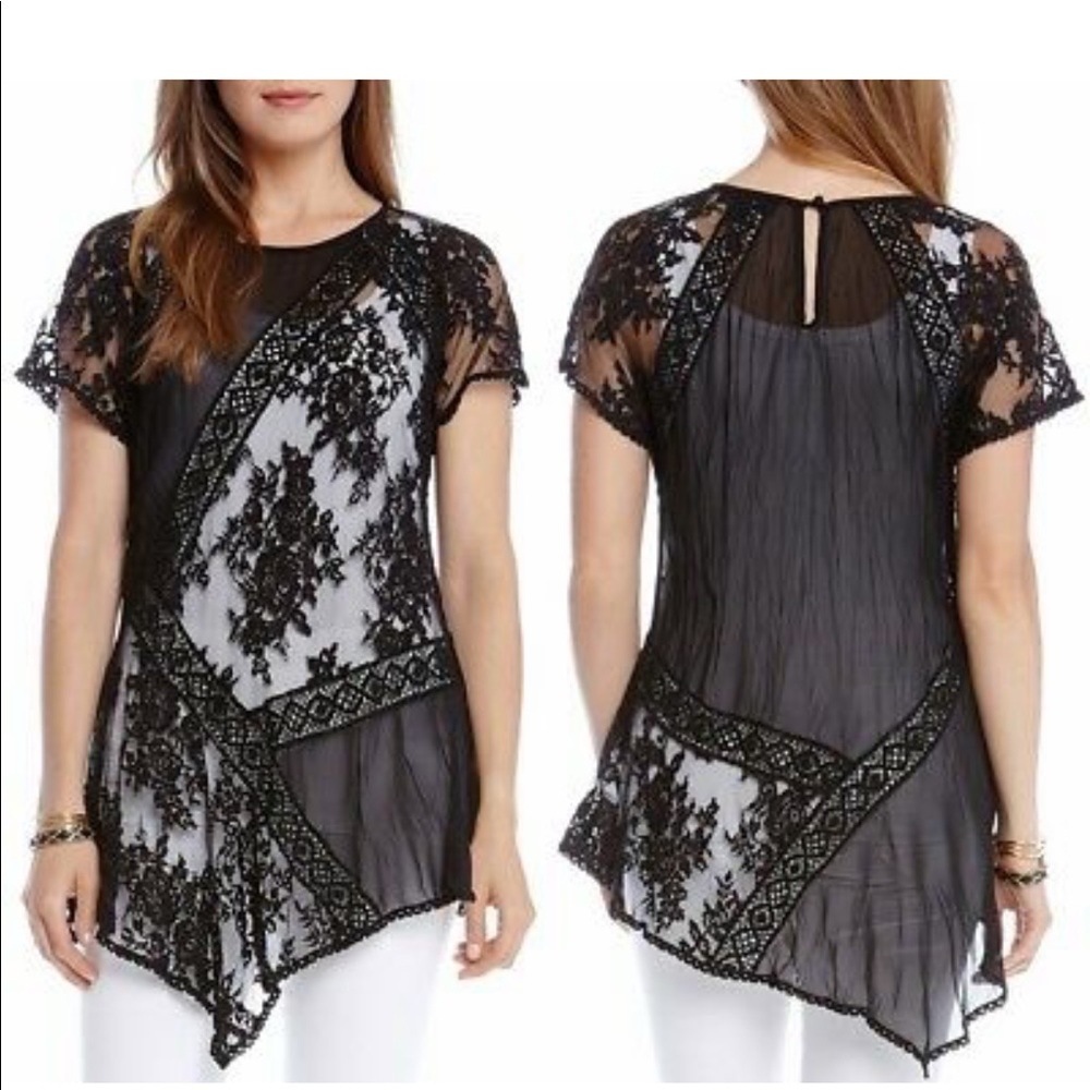 Karen Kane lace top